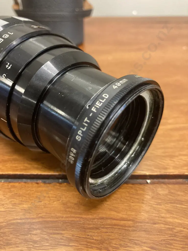 Sankor 16mm Anamorphic 16 F Projection Lens With Sangor Case (Hoya 49mm Filter Ring Mounted At Base?) Image 1++